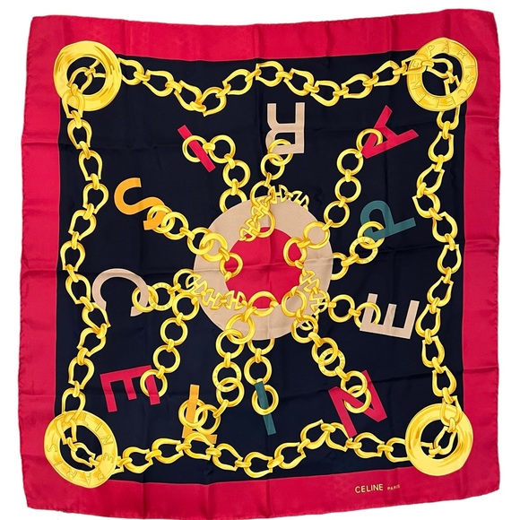Celine Silk Vintage Scarf - Picture 7 of 7